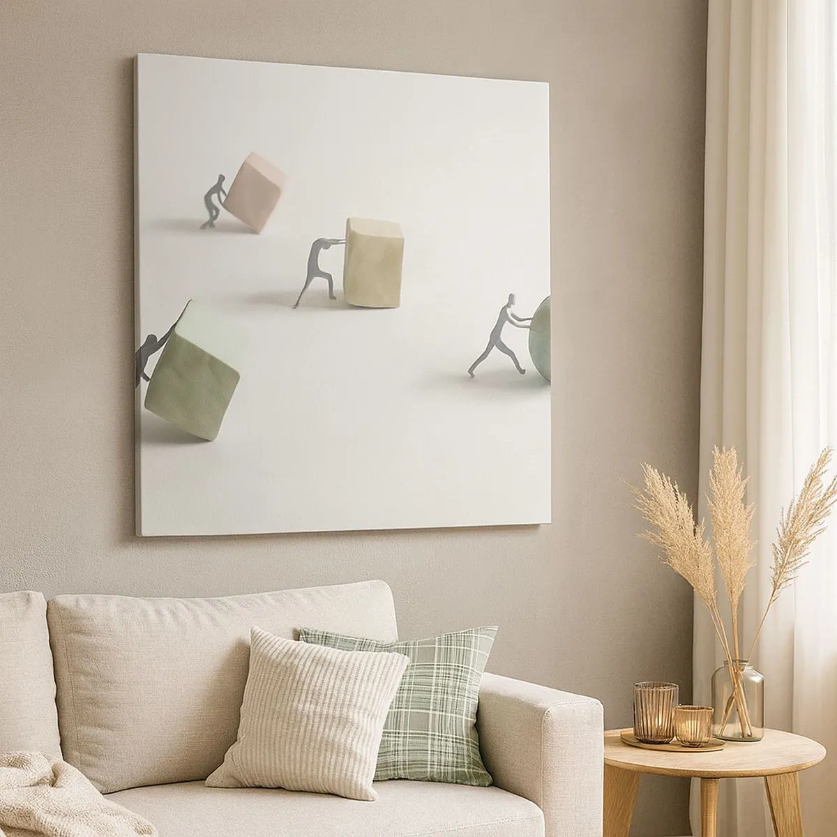 Impression sur toile - Image sur toile - Rien que la vie - 30x30 cm