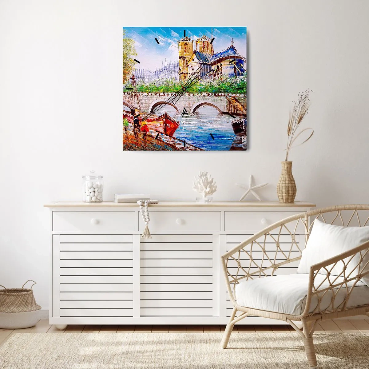 Horloge murale - Pendule murale - Leur temps ne passe jamais - 30x30 cm