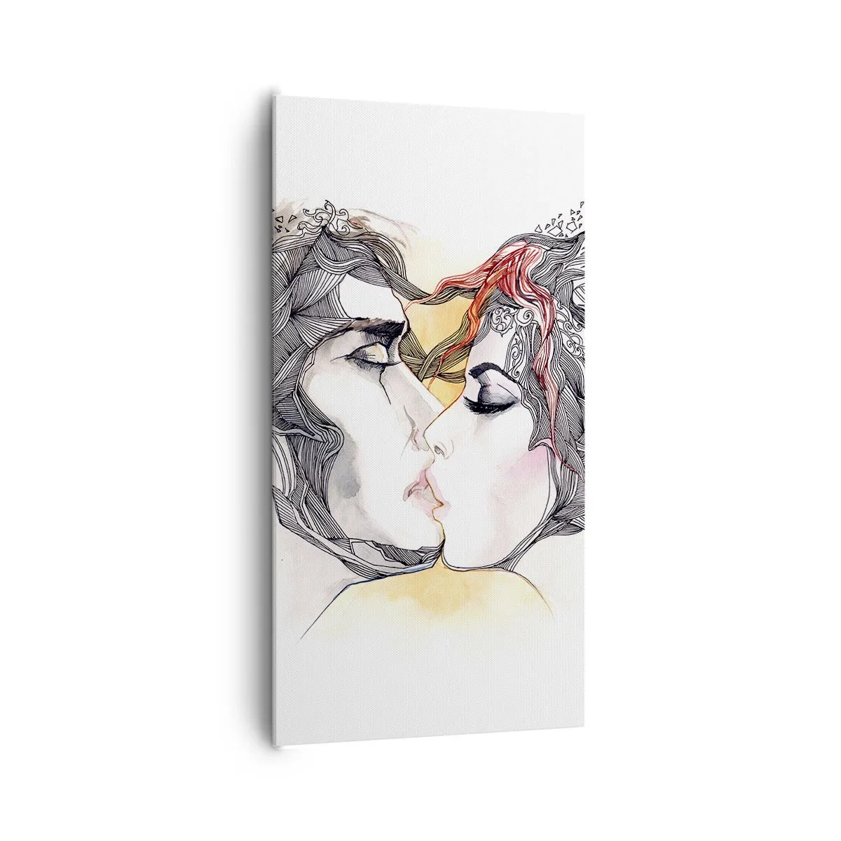 Impression sur toile - Image sur toile - Le monde n'existe pas - 65x120 cm