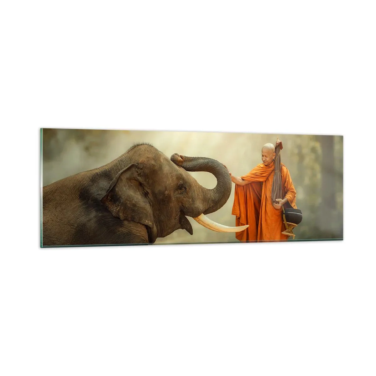 Impression sur verre - Image sur verre - Rencontre en voyageant - 90x30 cm