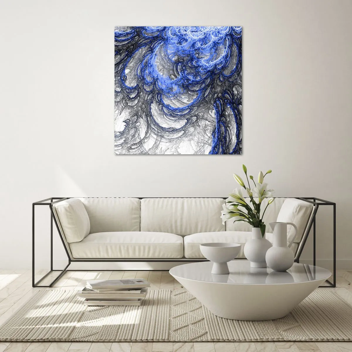 Impression sur verre - Image sur verre - La naissance d'une vague - 60x60 cm