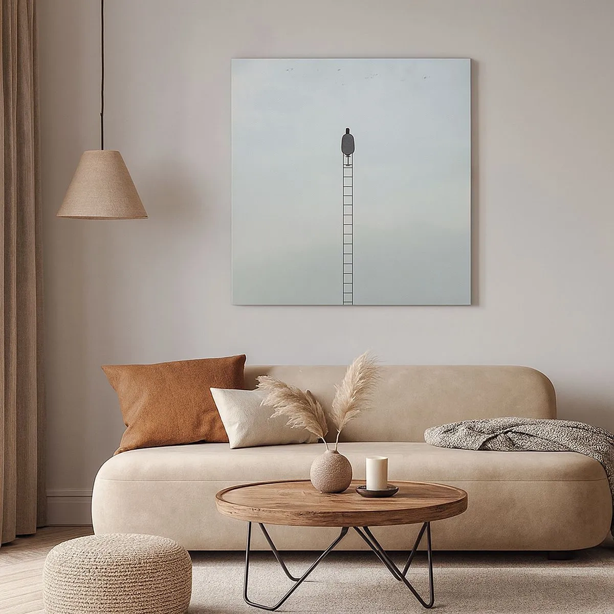 Impression sur toile - Image sur toile - Se soulever au-dessus - 30x30 cm