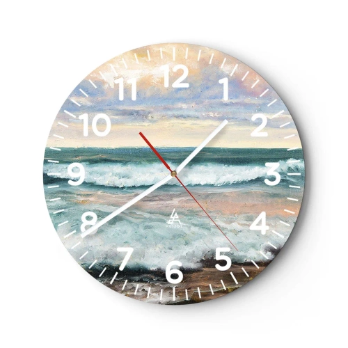 Horloge murale - Pendule murale - Ici tu adouciras ton âme - 30x30 cm