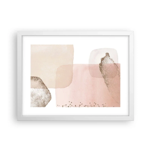 Affiche dans un cadre blanc - Poster - Regard à travers la couleur - 40x30 cm