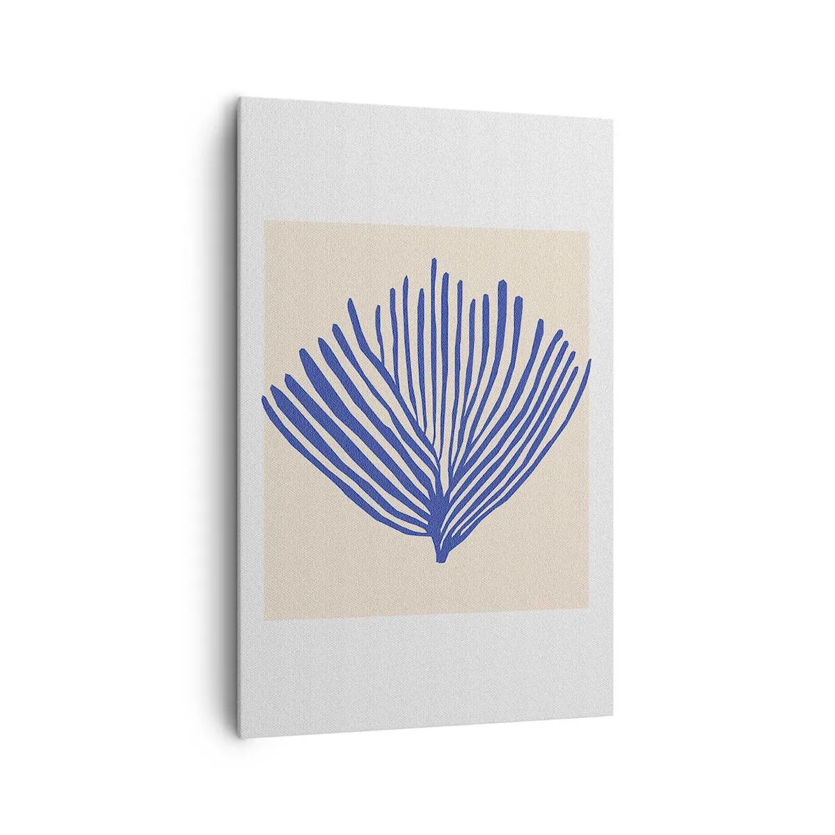 Impression sur toile - Image sur toile - Éventail bleu - 80x120 cm