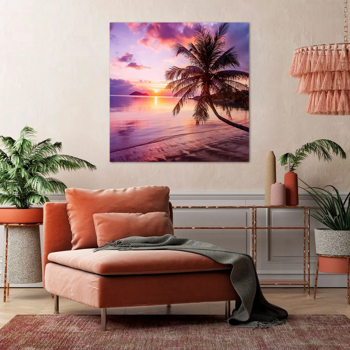 Impression sur toile - Image sur toile - Le bonheur à l'horizon - 40x40 cm