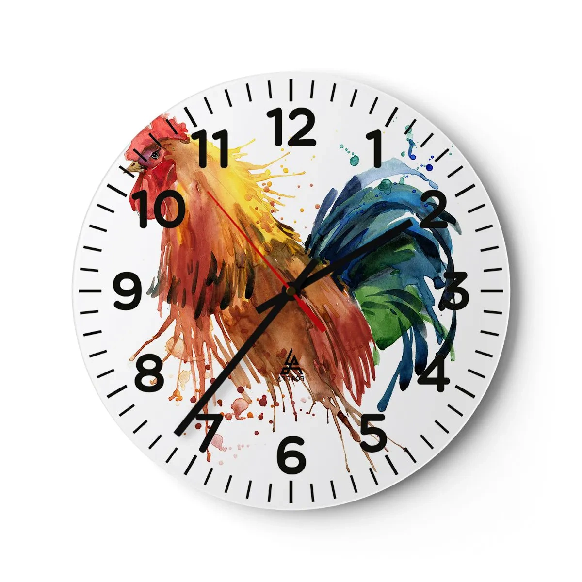 Horloge murale - Pendule murale - Robe royale, fierté royale - 40x40 cm