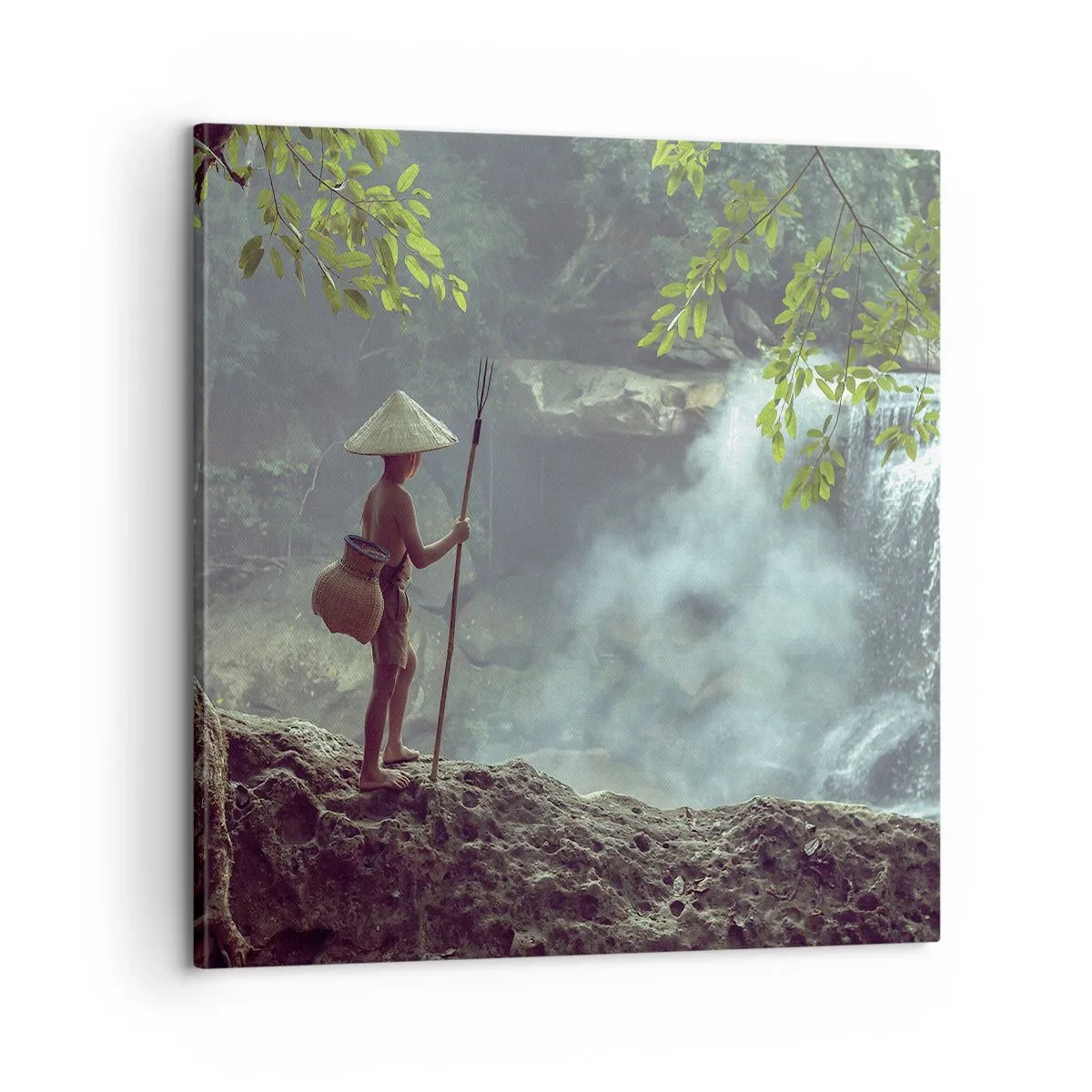 Impression sur toile - Image sur toile - Lier d'amitié avec la nature - 60x60 cm