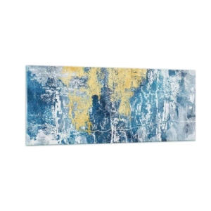 Impression sur verre - Image sur verre - Abstraction du temps - 100x40 cm