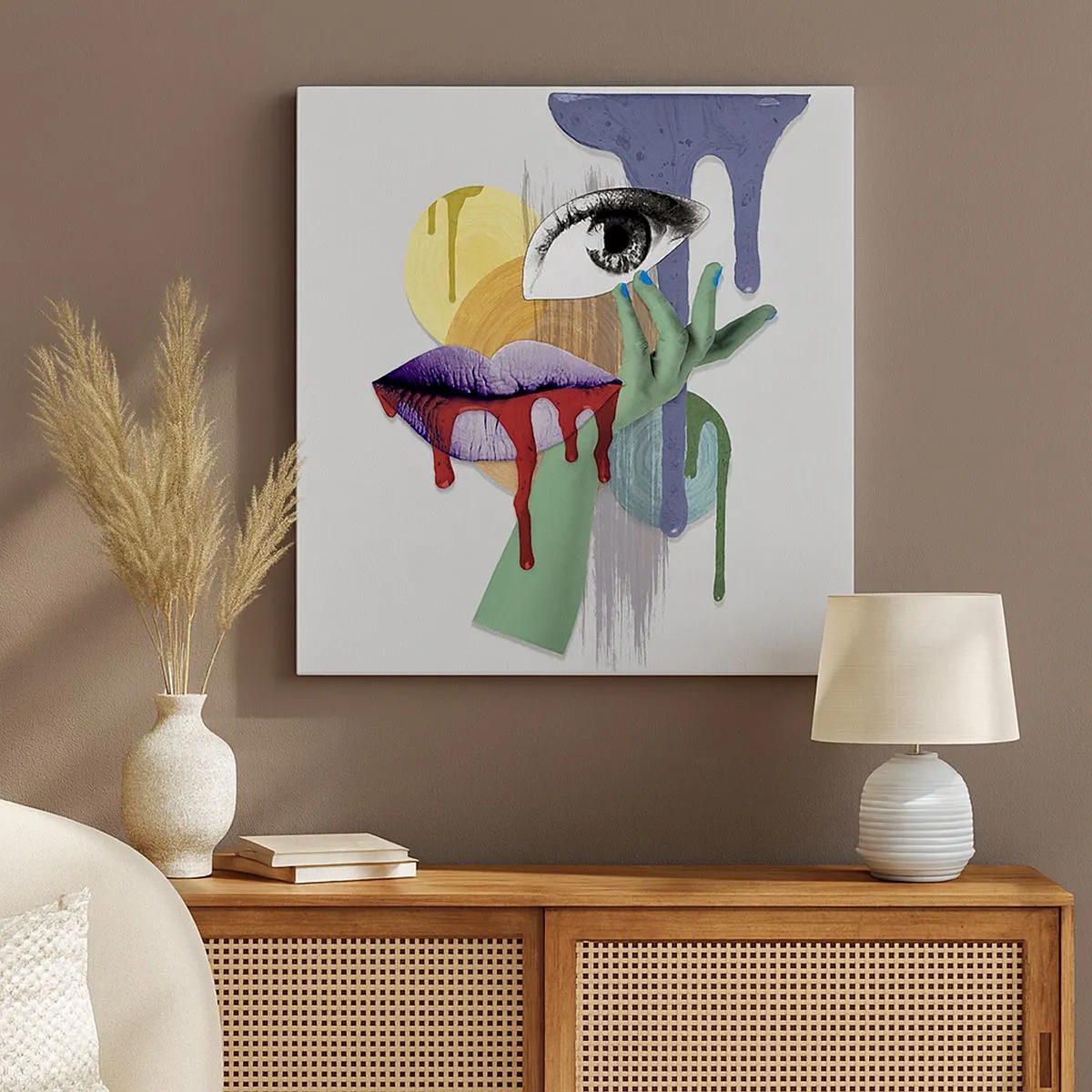 Impression sur toile - Image sur toile - Un portrait déconstruit - 30x30 cm