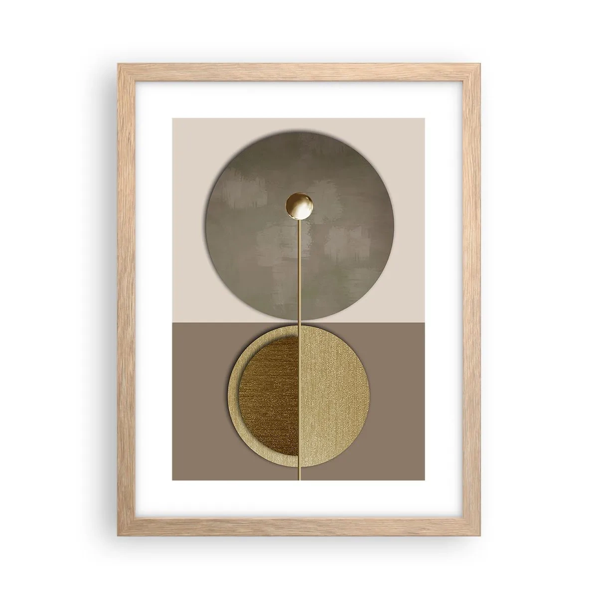 Affiche dans un chêne clair - Poster - Équilibre parfait - 30x40 cm