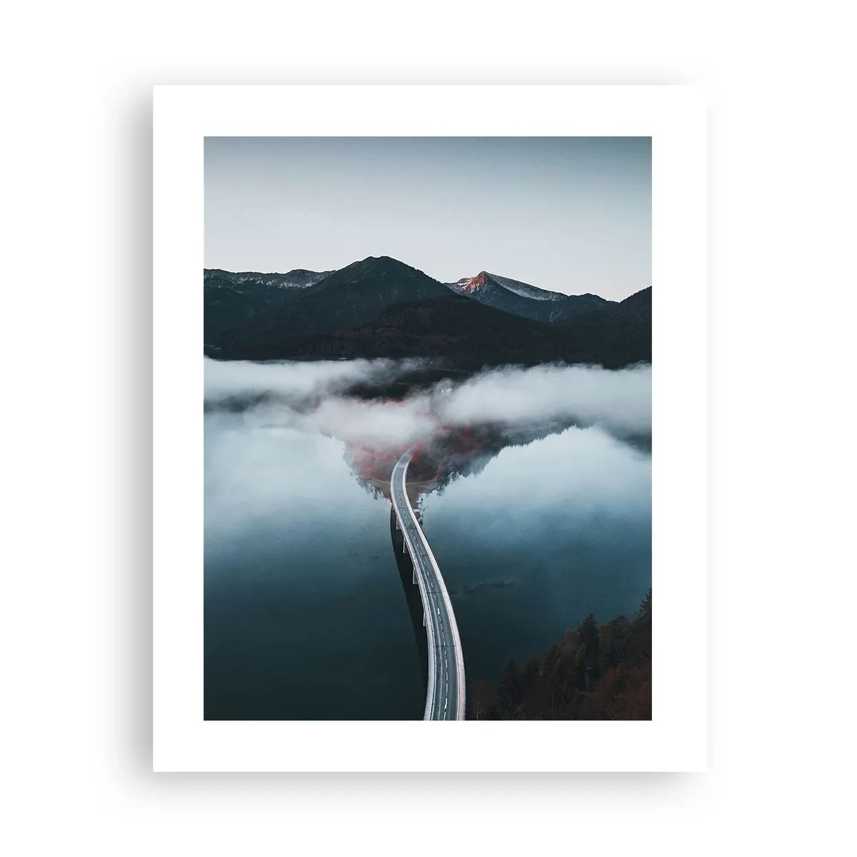 Affiche - Poster - Sur une eau aussi lisse qu'un miroir - 40x50 cm