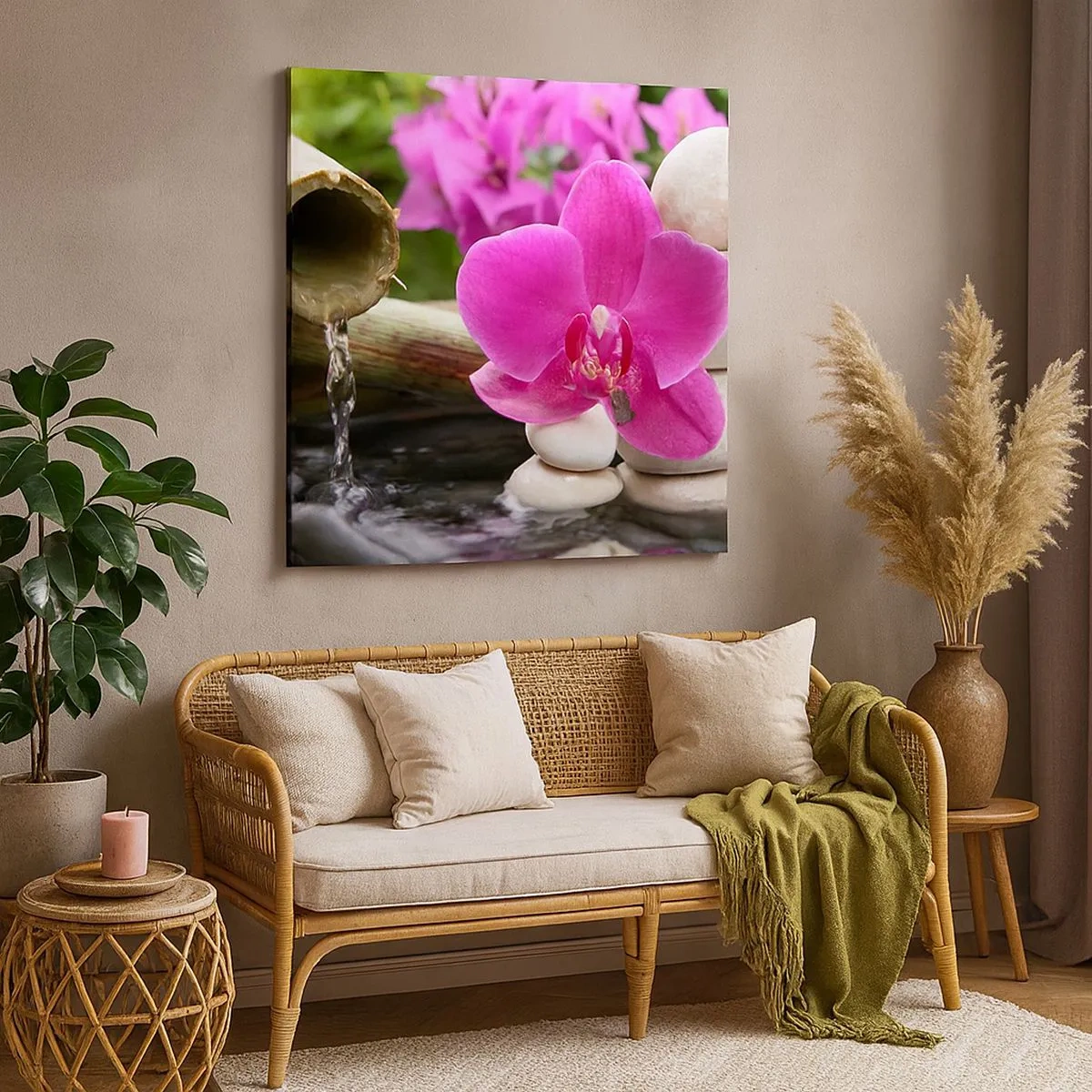 Impression sur toile - Image sur toile - Tu te reposes déjà - 30x30 cm