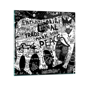 Impression sur verre - Image sur verre - La richesse des rues - 30x30 cm