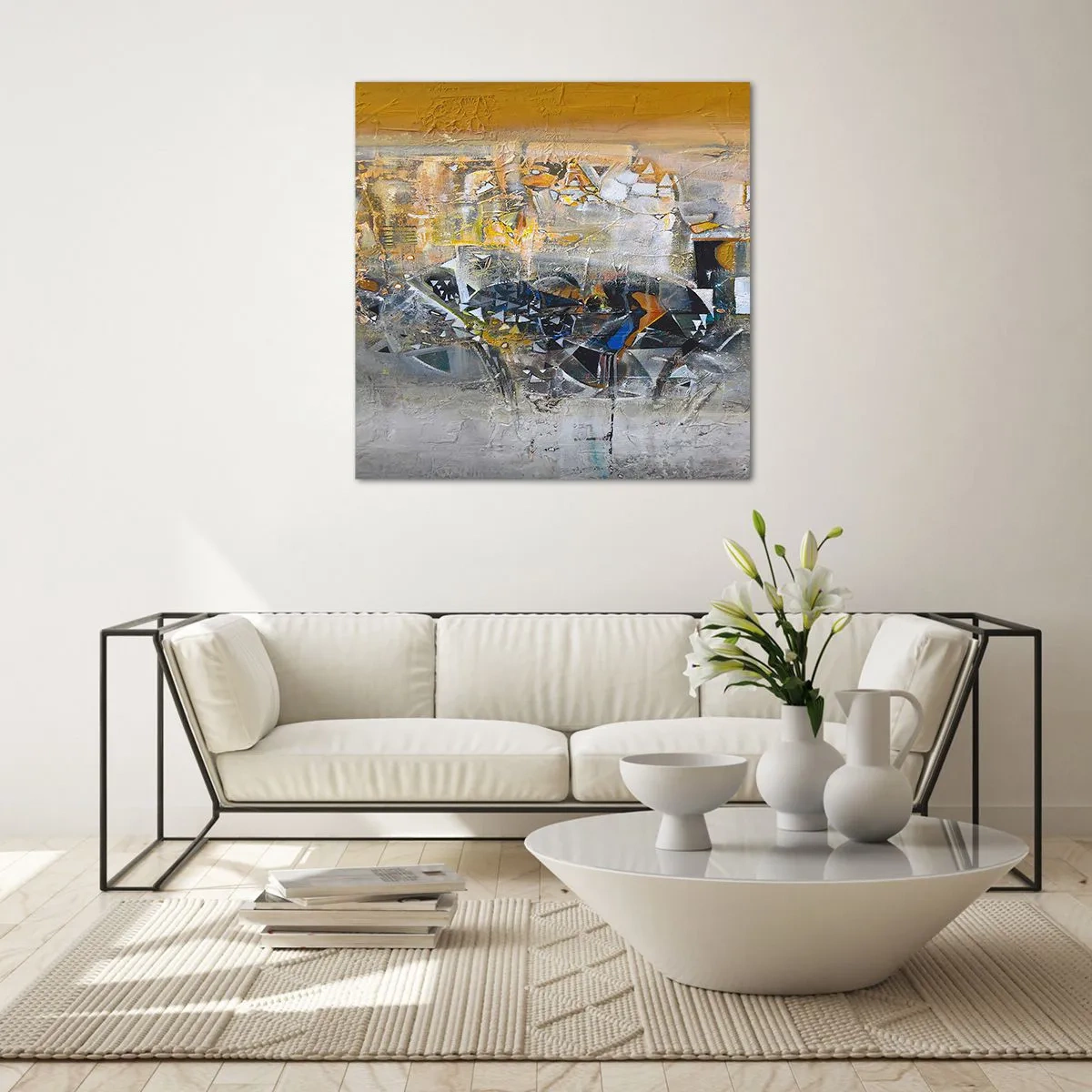 Impression sur verre - Image sur verre - Tout se met en place - 60x60 cm