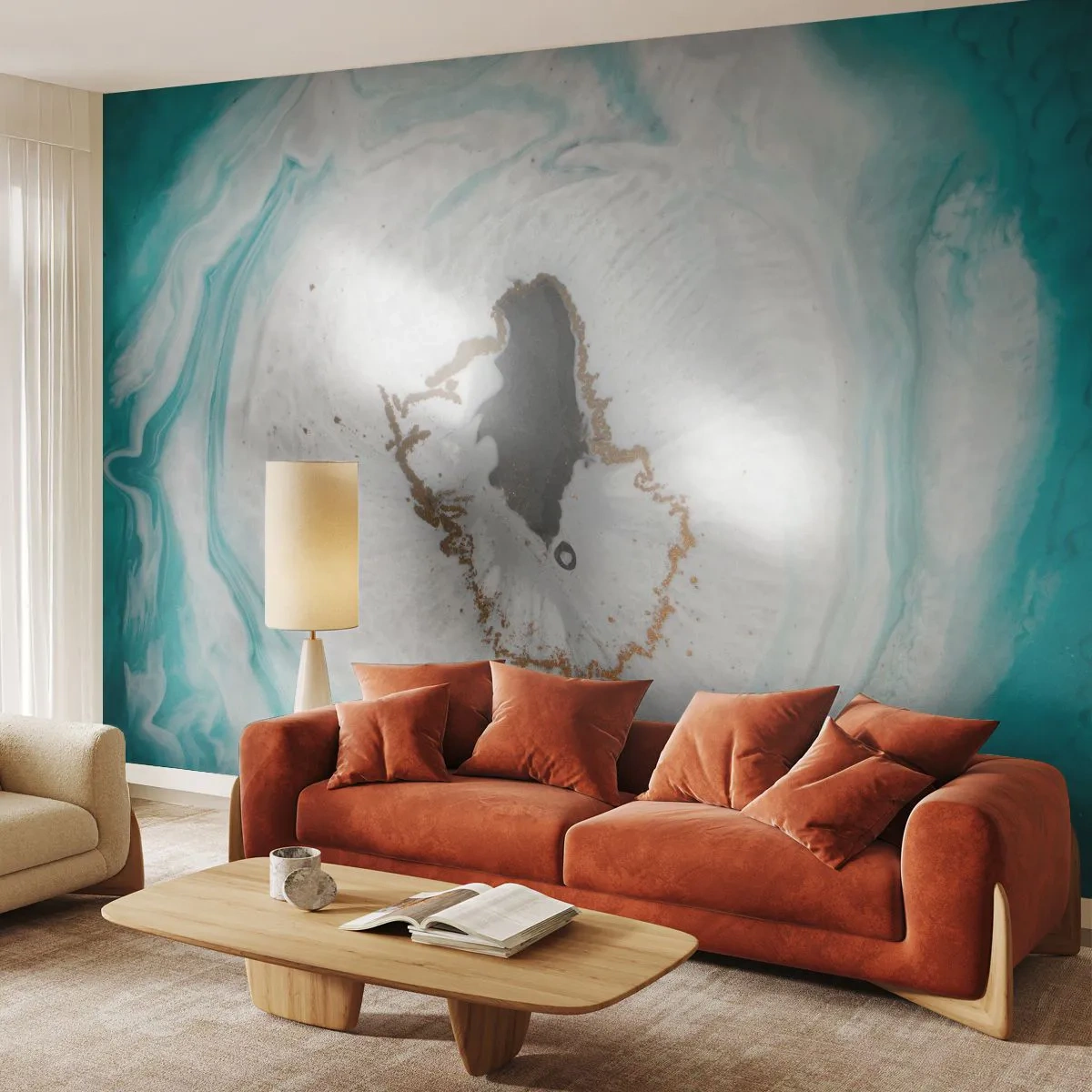 Papier Peint Photo Premium Canvas - Pénétrer à l'intérieur - Abstraction, Morceau, Pierre - 250x175 cm