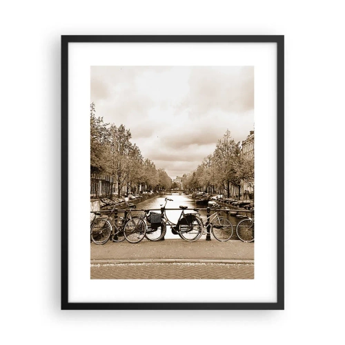 Affiche dans un cadre noir - Poster - Ambiance hollandaise - 40x50 cm
