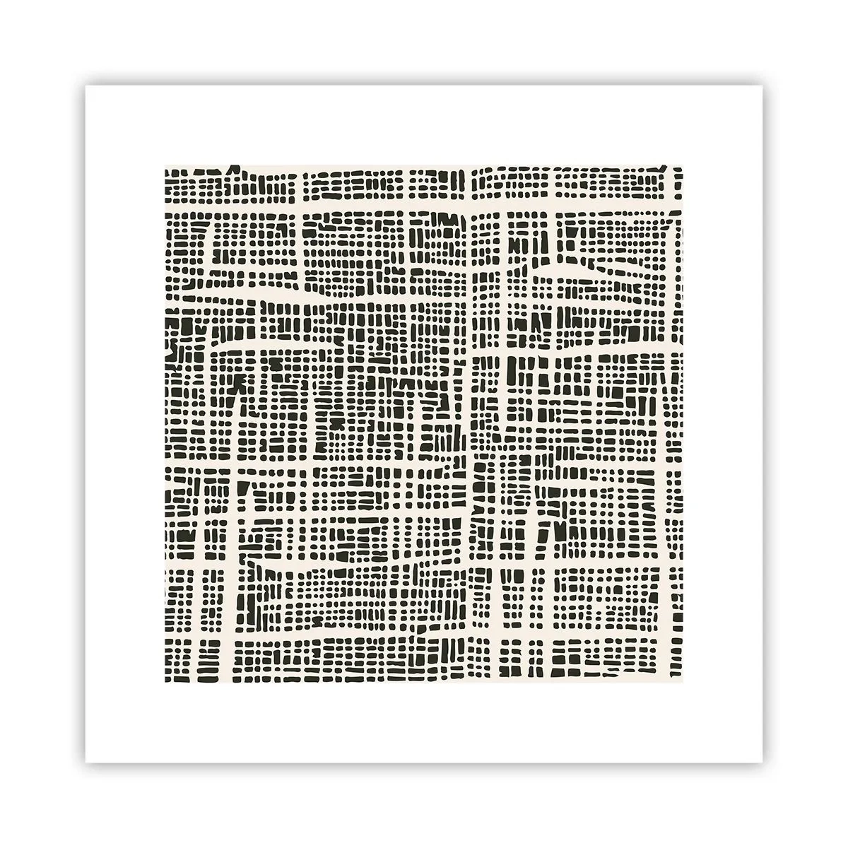 Affiche - Poster - Composition tissée - 30x30 cm