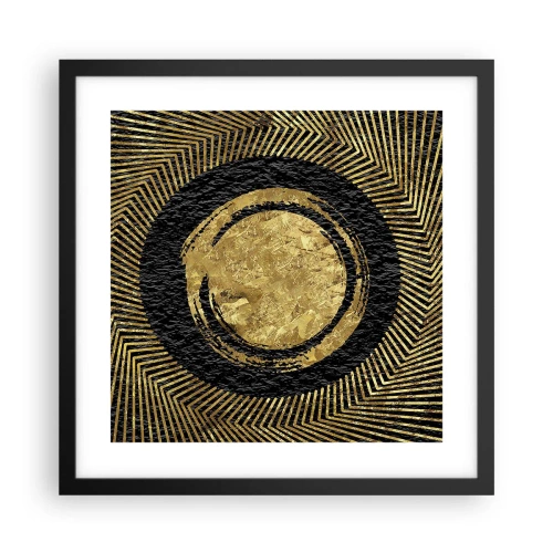 Affiche dans un cadre noir - Poster - Composition glamour - 40x40 cm