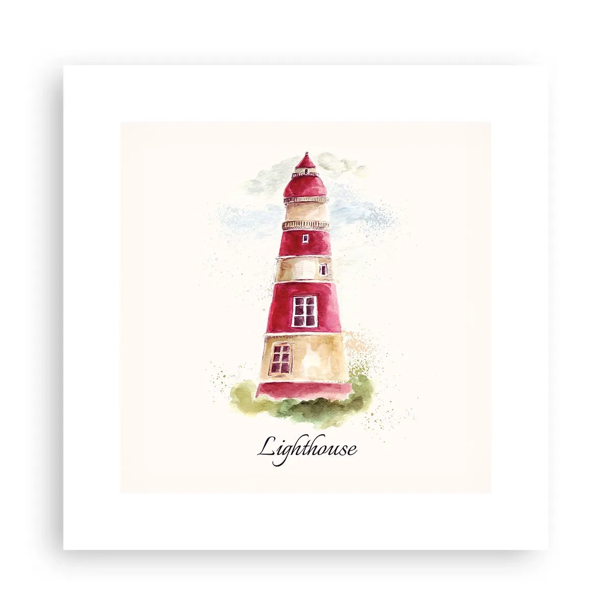 Affiche - Poster - Il y a toujours beau temps autour - 30x30 cm