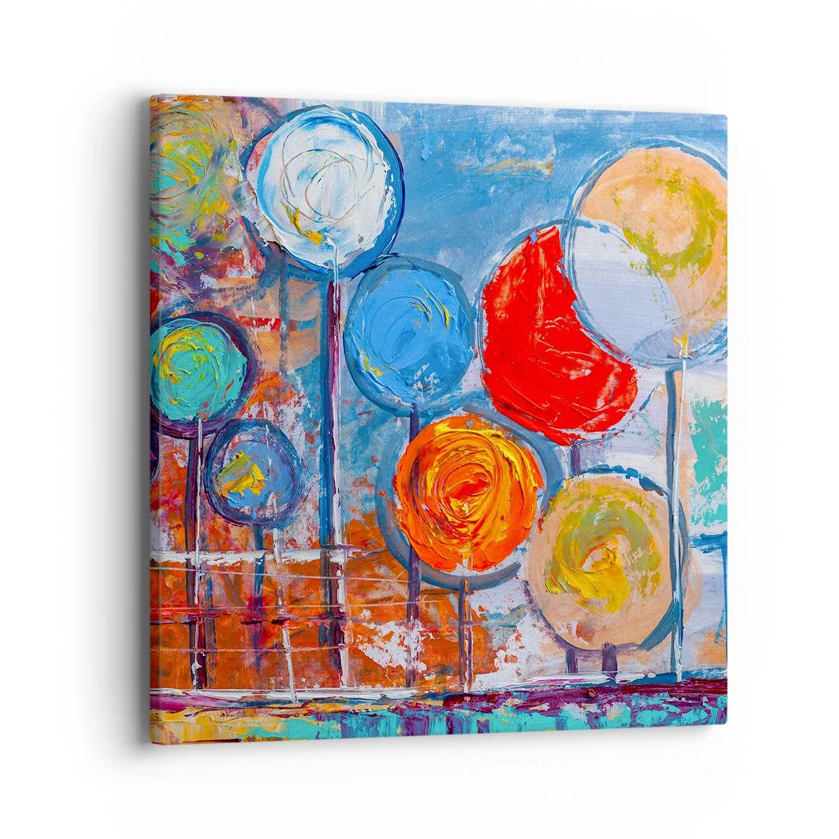 Impression sur toile - Image sur toile - Miracles sur le bâton - 40x40 cm