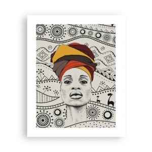 Affiche - Poster - Portrait Africain - 40x50 cm