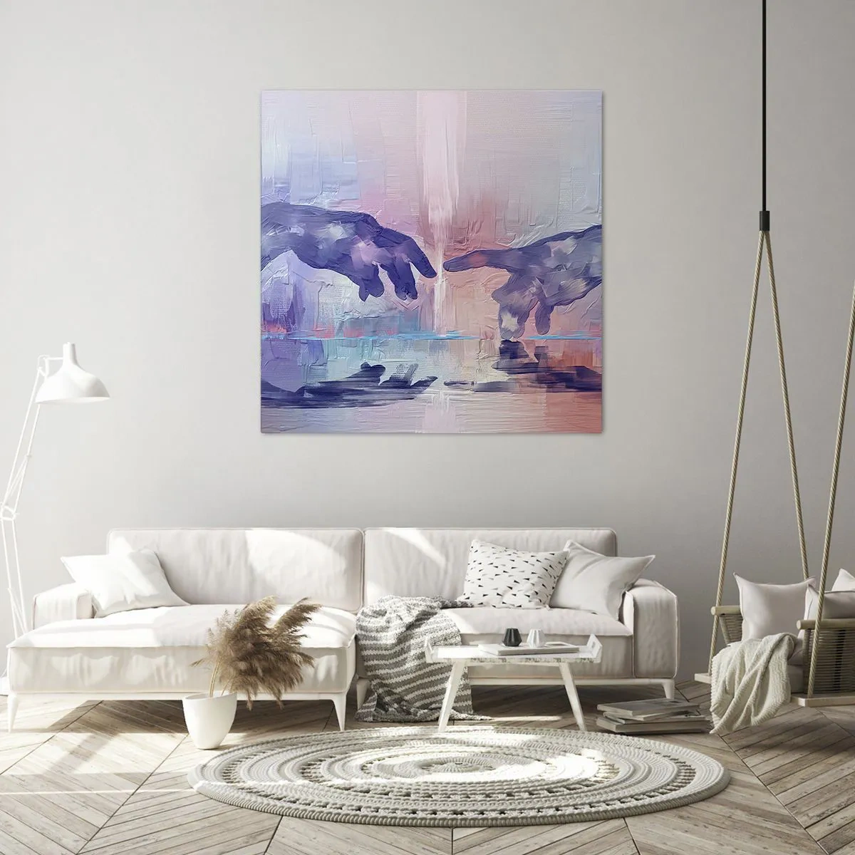 Impression sur toile - Image sur toile - Divine étincelle de vie - 40x40 cm