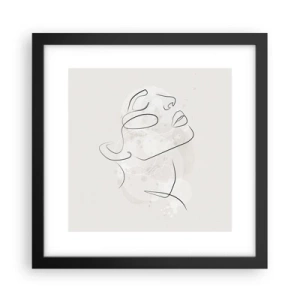 Affiche dans un cadre noir - Poster - L'esquisse d'un rêve - 30x30 cm