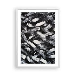 Affiche dans un cadre blanc - Poster - L'abstraction dans l'esprit industriel - 50x70 cm