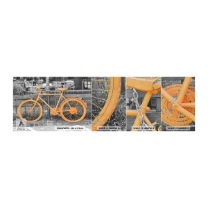 Échantillon de Papier Peint Premium Sand - Allez, je vais attendre ici - Vélo vintage, Ville, Voyages - 100x30 cm