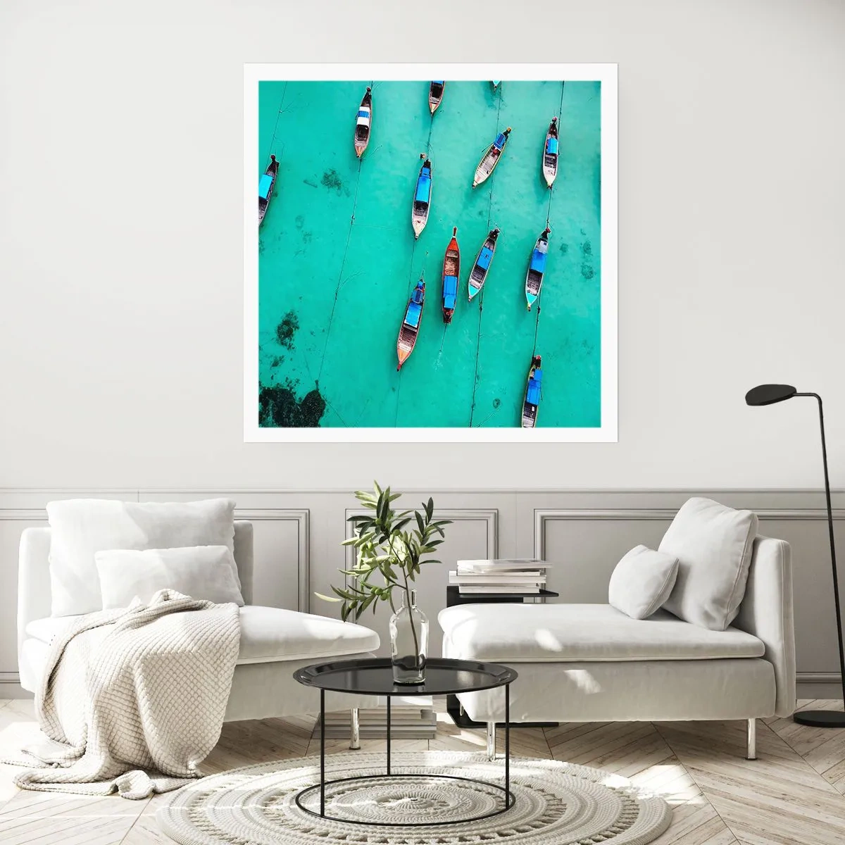 Affiche - Poster - Dans une attente jouyeuse - 50x50 cm