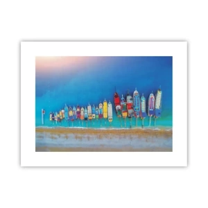 Affiche - Poster - Une vue à vol d'oiseau - 40x30 cm