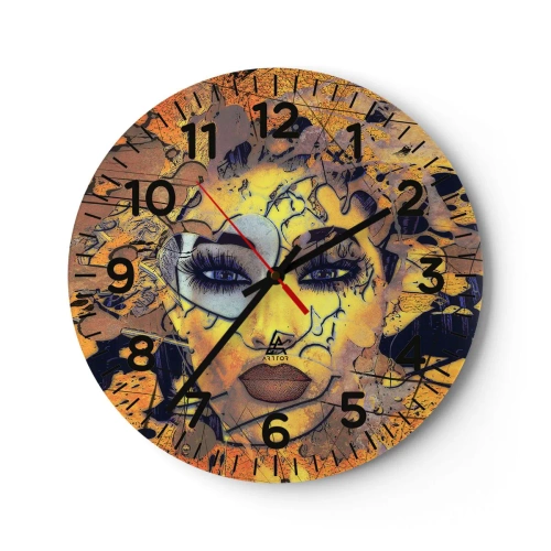 Horloge murale - Pendule murale - Beauté ensoleillée - 40x40 cm