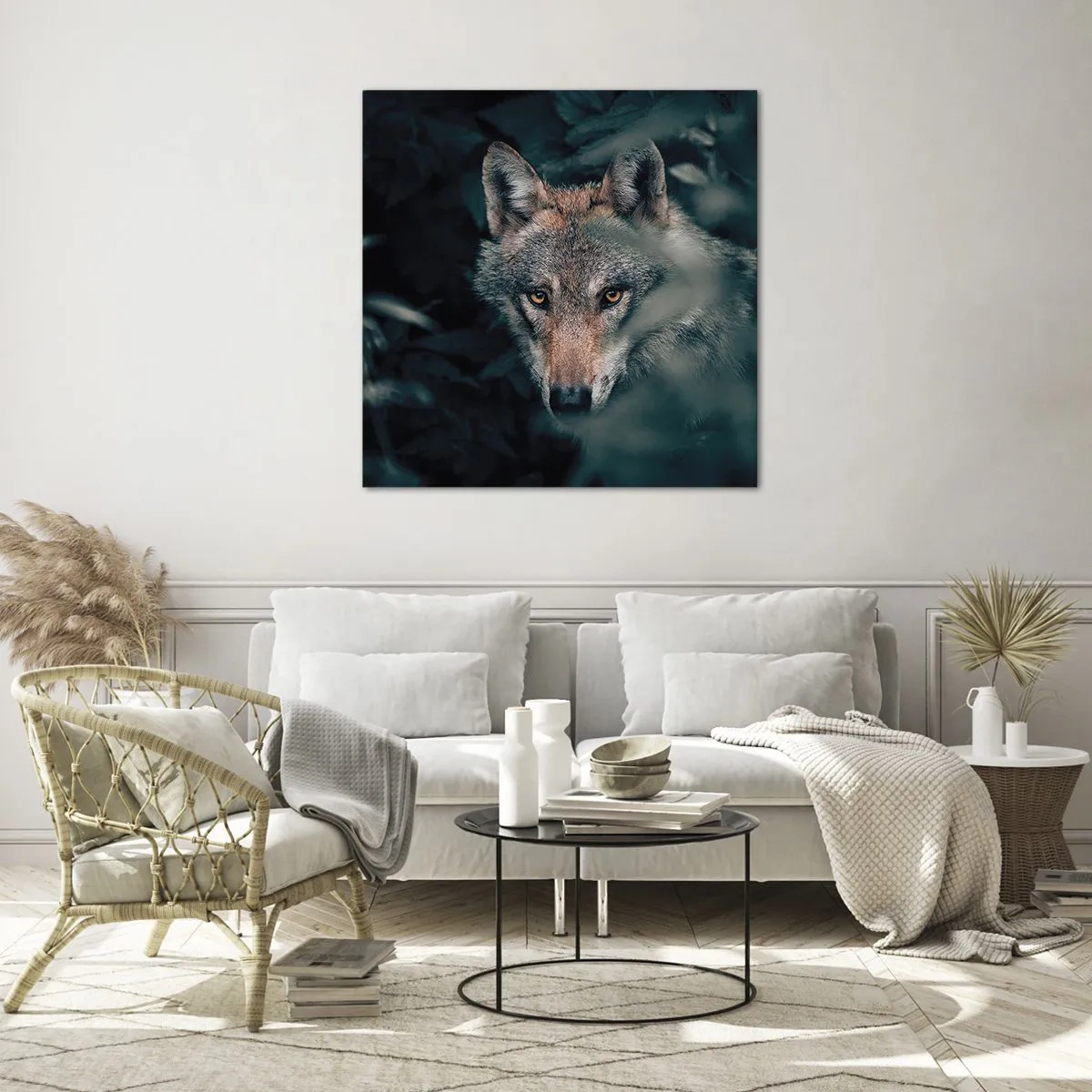 Impression sur verre - Image sur verre - Chasseur - 70x70 cm