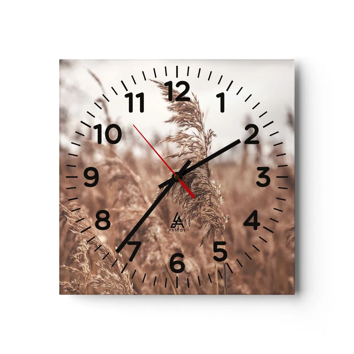 Horloge murale - Pendule murale - C'est déjà l'automne dans les champs - 40x40 cm