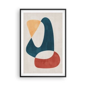 Affiche dans un cadre noir - Poster - Influences et métamorphoses - 61x91 cm