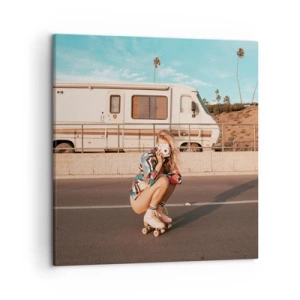 Impression sur toile - Image sur toile - Souriez s'il-vous-plait! - 50x50 cm