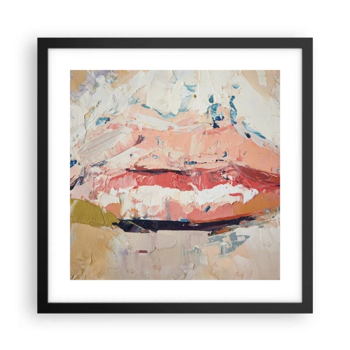 Affiche dans un cadre noir - Poster - Éveil la pensée - 40x40 cm