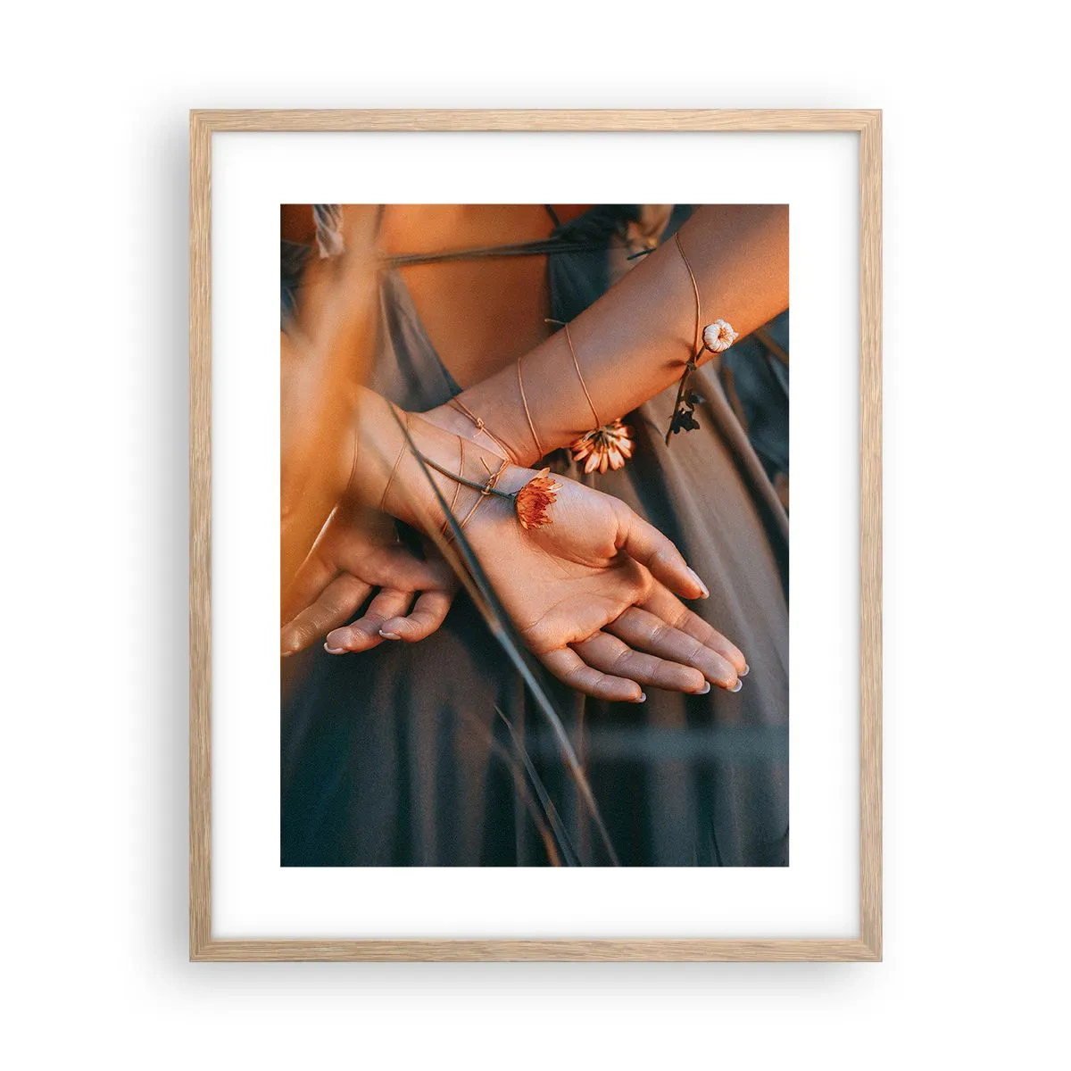 Affiche dans un chêne clair - Poster - Liée à la nature - 40x50 cm