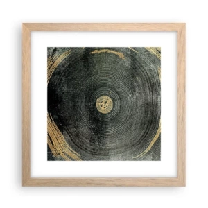 Affiche dans un chêne clair - Poster - Changement et persistance - 30x30 cm