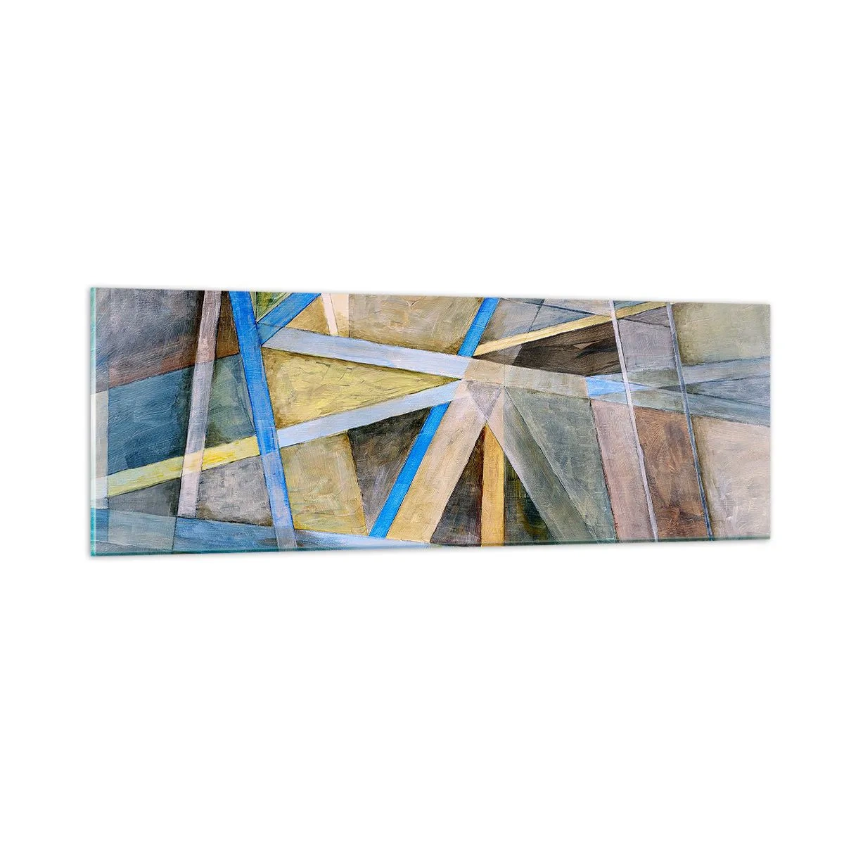Impression sur verre - Image sur verre - Tout droit ou en diagonale ? - 90x30 cm