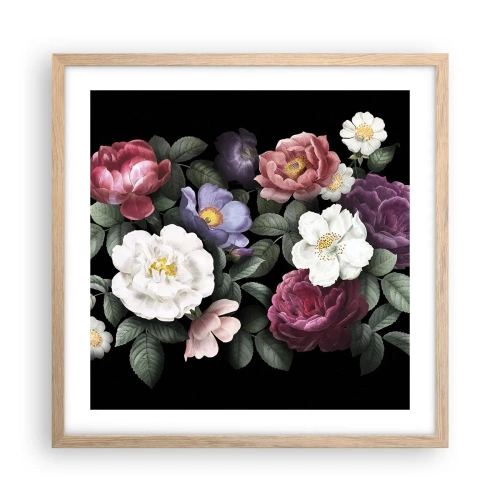 Affiche dans un chêne clair - Poster - D'un jardin anglais - 50x50 cm