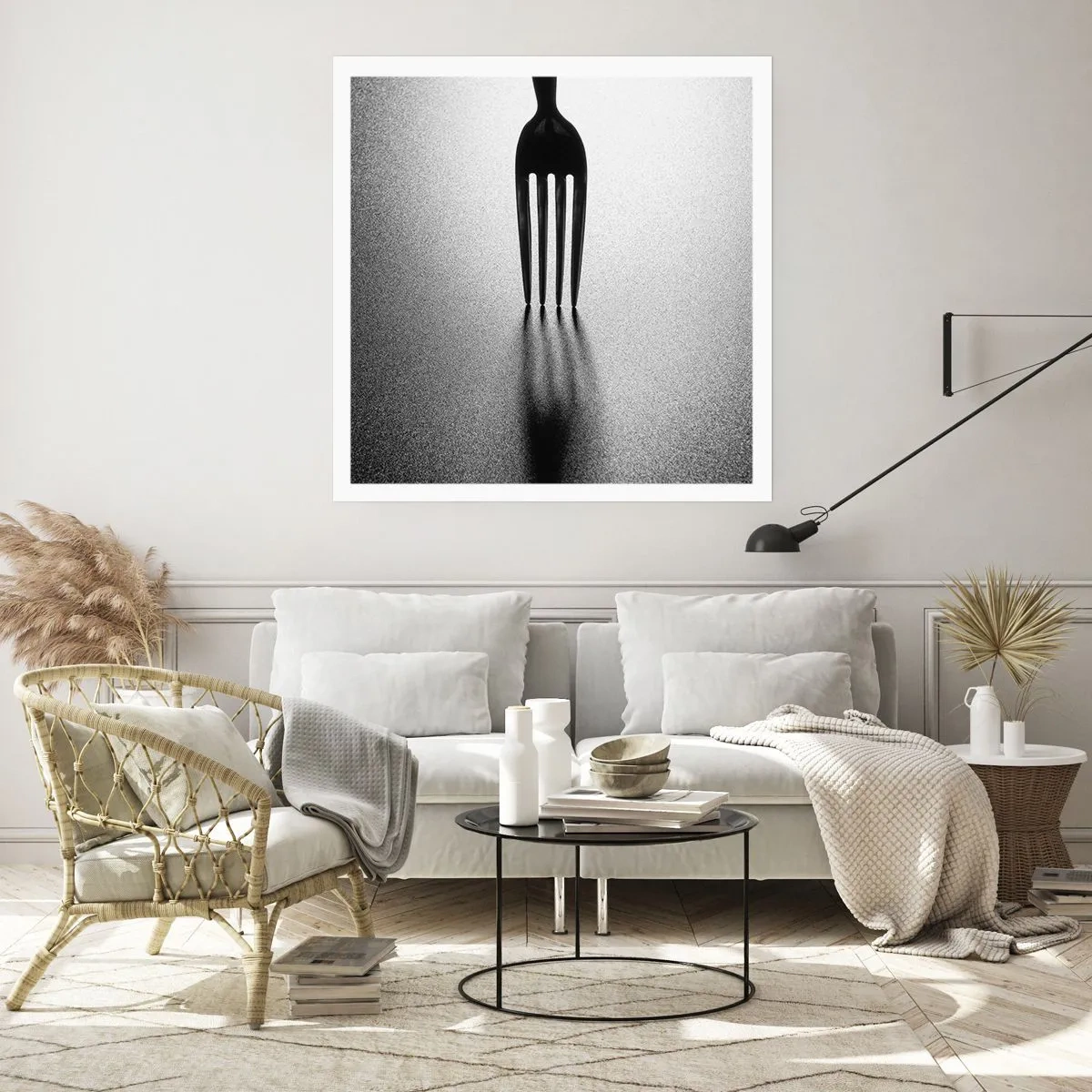 Affiche - Poster - Lumière et ombre - 60x60 cm