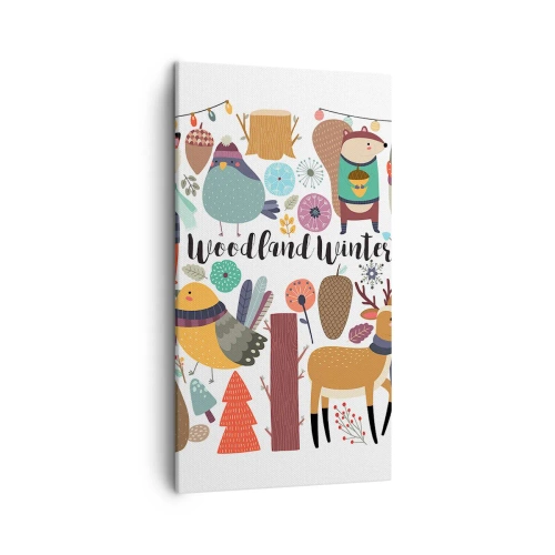 Impression sur toile - Image sur toile - Un monde de conte de fées en forêt - 45x80 cm