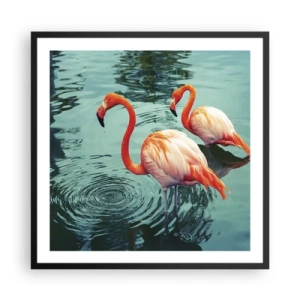 Affiche dans un cadre noir - Poster - Nous sommes à la mode maintenant - 60x60 cm