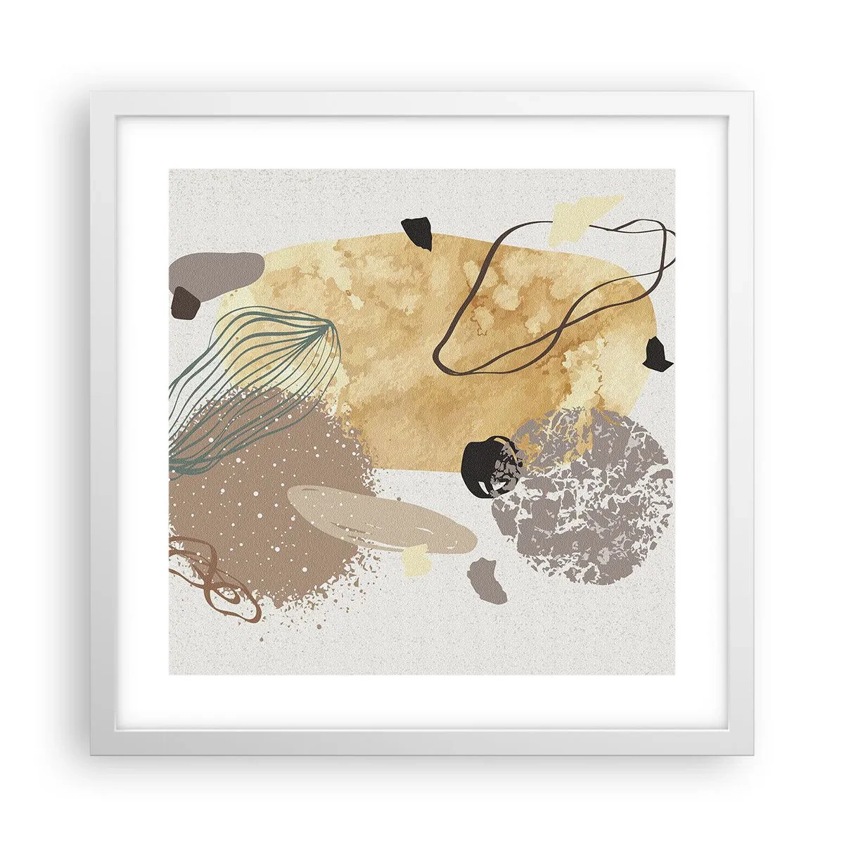 Affiche dans un cadre blanc - Poster - Plumcologie appliquée - 40x40 cm