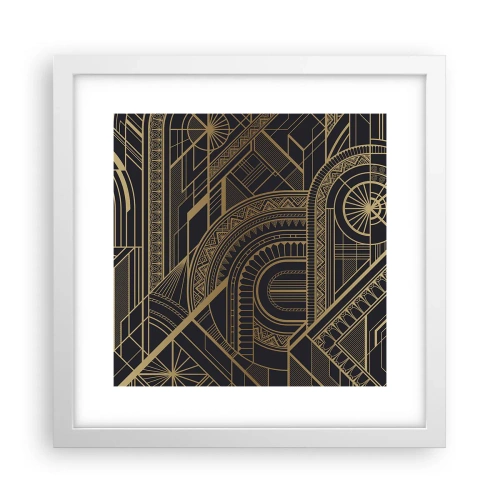 Affiche dans un cadre blanc - Poster - Concept, idée, plan - 30x30 cm