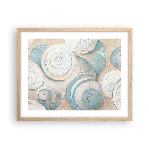 Affiche dans un chêne clair - Poster - Que cache la coque ? - 50x40 cm