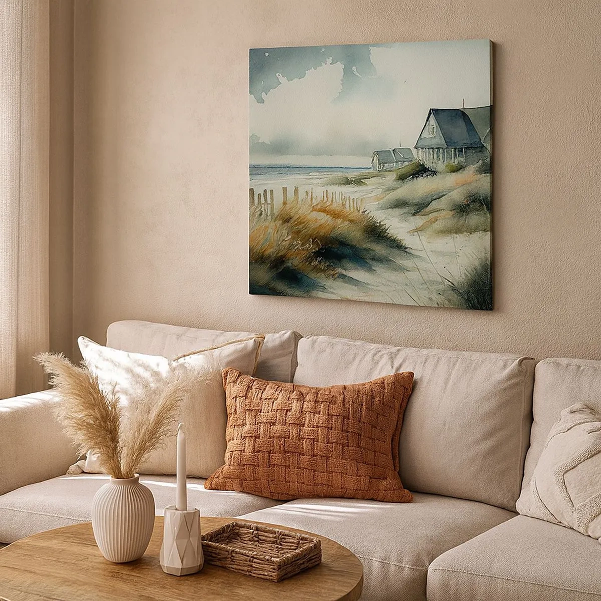 Impression sur toile - Image sur toile - Loin de l'agitation - 30x30 cm