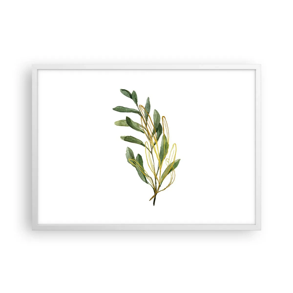 Affiche dans un cadre blanc - Poster - Tout ce qui est bon - 70x50 cm